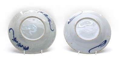 Lot 82 - A pair of 18th century Delft plates