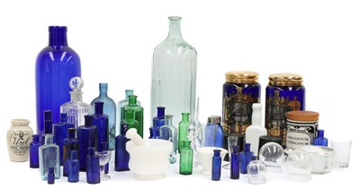 Lot 548 - POISON AND MEDICAL GLASSWARE
