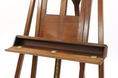 Lot 188 - A mahogany adjustable easel