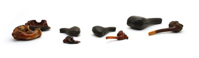 Lot 35 - Four 19th century meerschaum pipes
