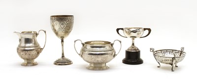 Lot 19 - Five silver items