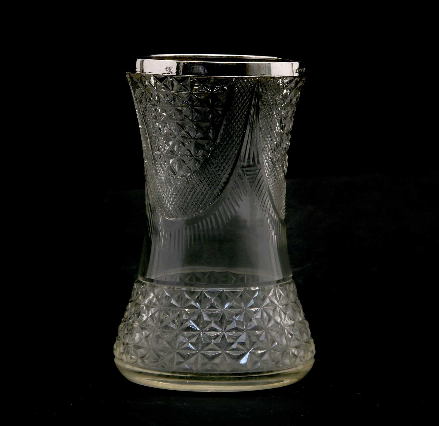 Lot 10 - A moulded glass vase