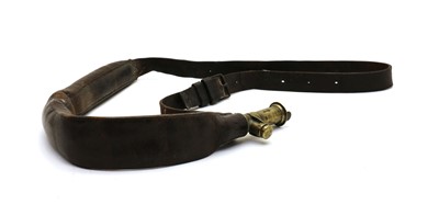 Lot 196 - An air rifle and a leather shot belt