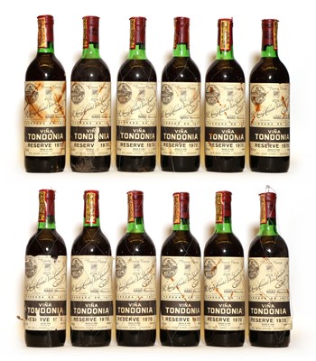 Lot 120 - Rioja Gran Reserva, Viña Tondonia, R. Lopez de Heredia, 1970, twelve bottles