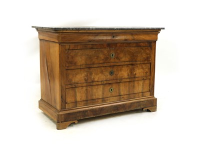 Lot 173 - A French Louis Philippe walnut commode
