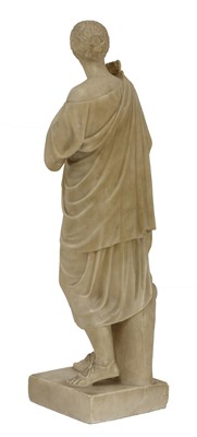 Lot 858 - A grand tour carved alabaster figure