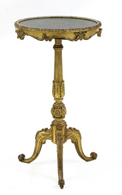 Lot 176 - A carved giltwood tripod table