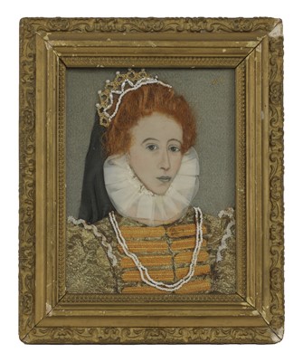 Lot 102 - A textile portrait of Elizabeth I