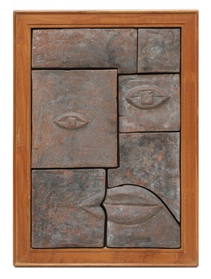 Lot 540 - A pair of terracotta panels