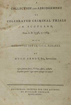 Lot 30 - TRIALS FOR WITCHCRAFT