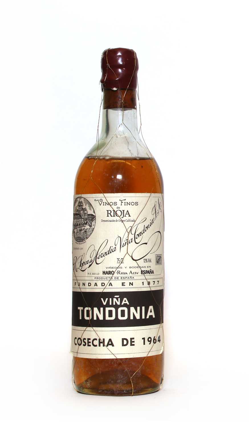 Lot 28 - Rioja Blanco, Viña Tondonia, R. Lopez de Heredia, 1964, one bottle