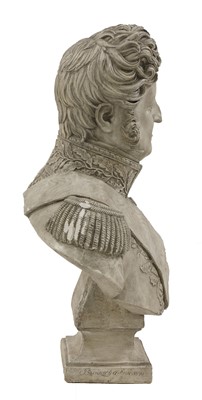 Lot 856 - A composition bust of Louis-Philippe, King of the French