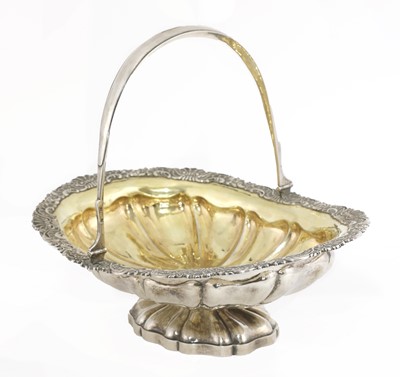 Lot 843 - A large Russian silver basket