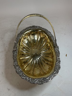 Lot 843 - A large Russian silver basket