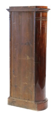 Lot 345 - A Biedermeier mahogany pillar cupboard