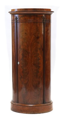 Lot 345 - A Biedermeier mahogany pillar cupboard