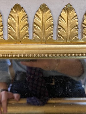 Lot 781 - A pair of Regency-style giltwood pier mirrors