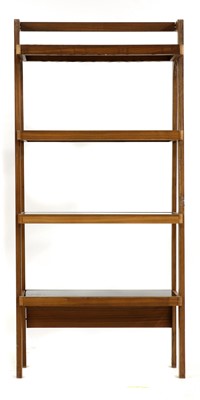 Lot 410 - A set of contemporary walnut tapering shelves