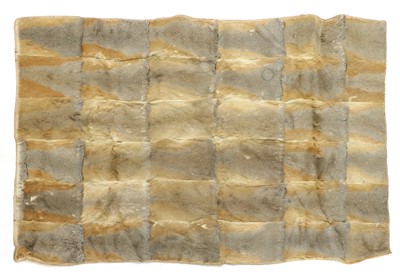 Lot 333 - A patchwork fur rug