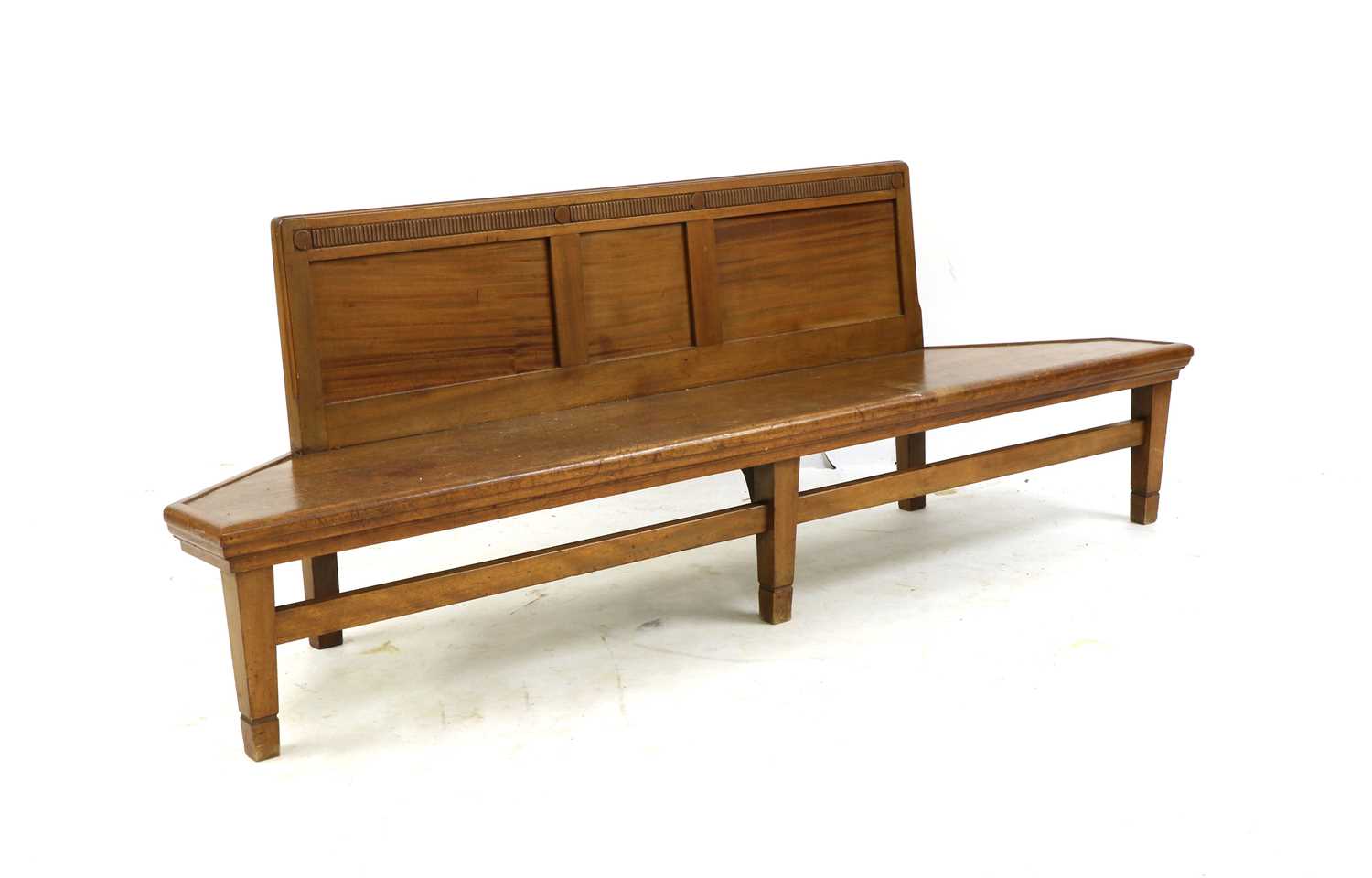 Lot 249 - A Victorian walnut bench