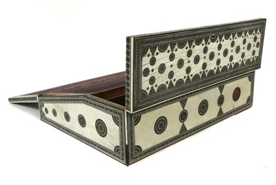 Lot 523 - AN ANGLO-INDIAN WRITING SLOPE