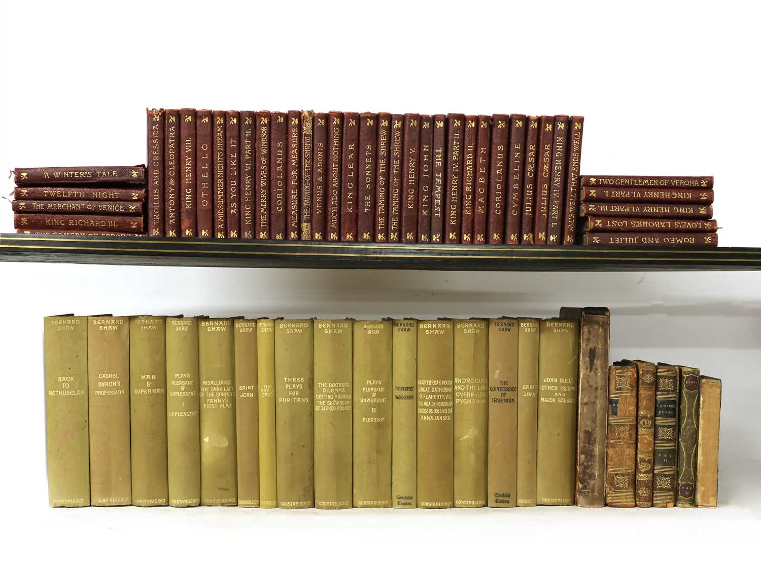 Lot 113 - 1- Shakespeare’s works: 39 volumes of the Dent pocket edn