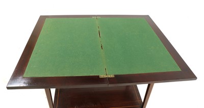 Lot 268 - An Edwardian card table