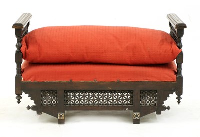 Lot 963 - A Syrian rosewood stool or window seat