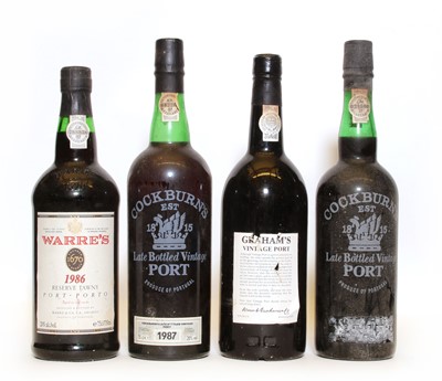 Lot 176 - Grahams, Vintage Port, 1980, one bottle (details on capsule) and three various others