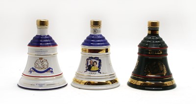 Lot 99 - Bells assorted commemorative whisky decanters of various size