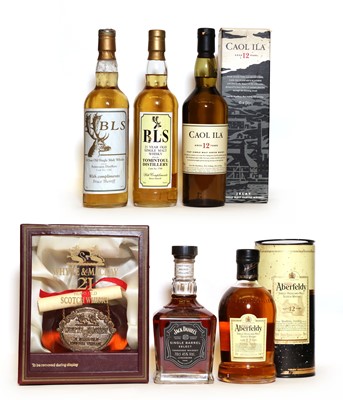 Lot 226 - Assorted Whisky: Whyte & Mackay, 21 Years Old, 1980s bottling, one bottle and five various others