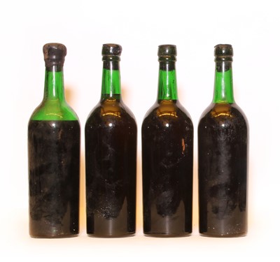Lot 185 - Vintage Port, no label, plain capsule, four bottles
