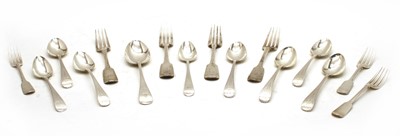Lot 23 - A collection of variously hallmarked silver flatware