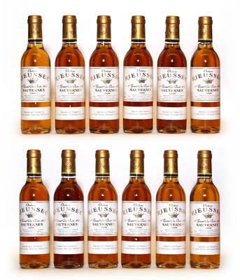 Lot 140 - Chateau Rieussec, 1er Grand Cru Classe, Sauternes, 1996, twelve half bottles