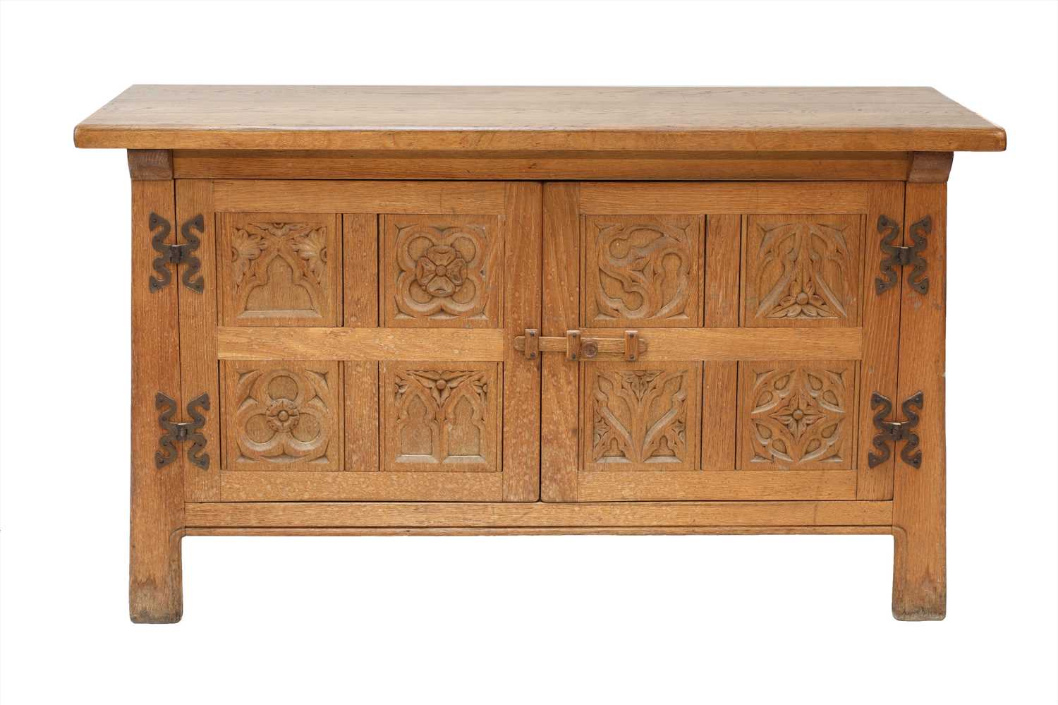 Lot 63 - An Arts and Crafts oak sideboard