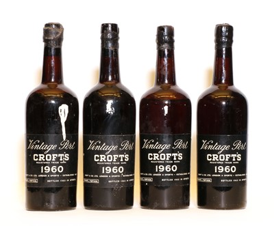 Lot 187 - Croft, Vintage Port, 1960, four bottles