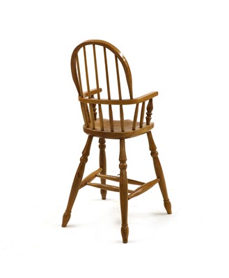 Lot 277 - A child's modern ash and elm Windsor high chair