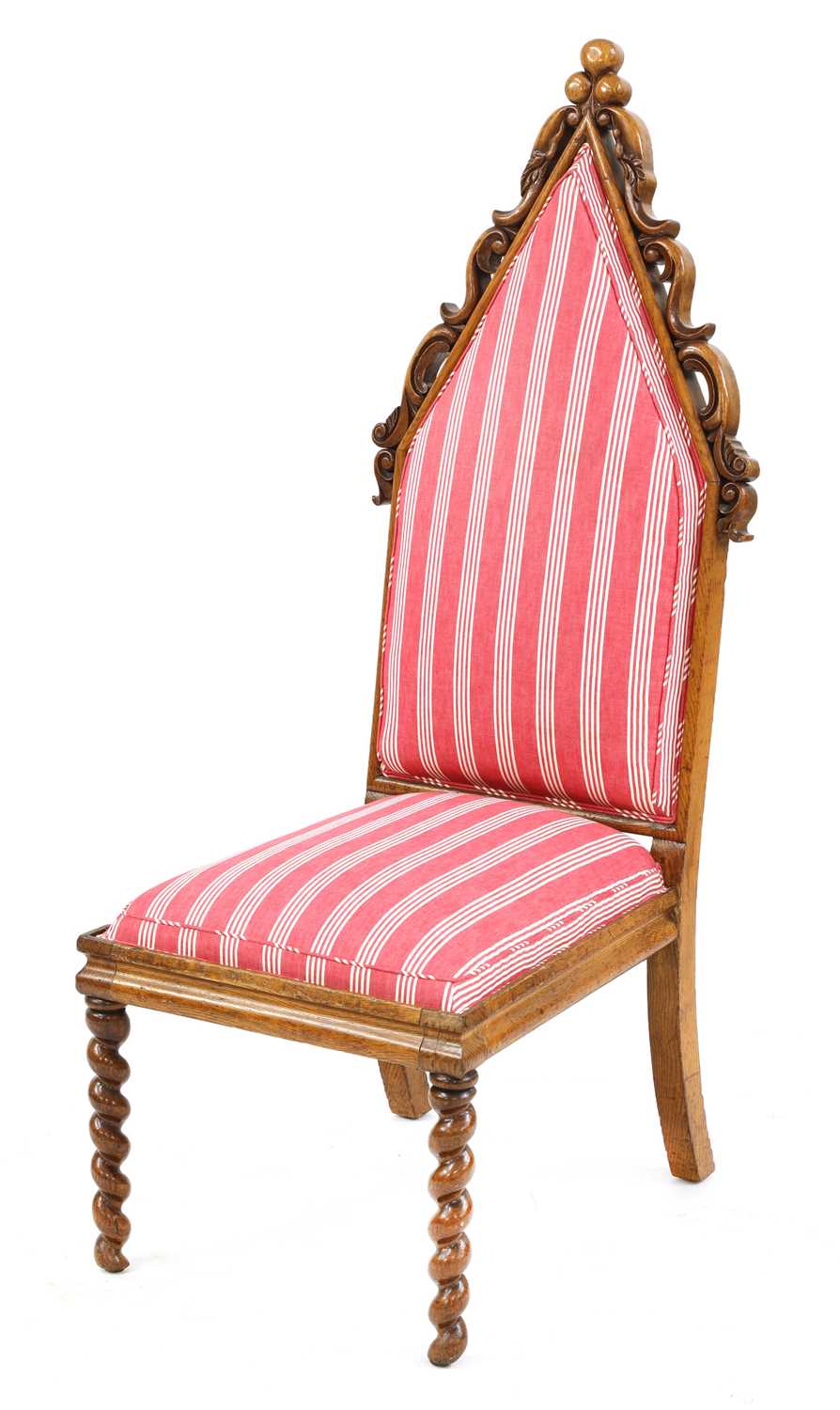 Lot 207 - An oak side chair