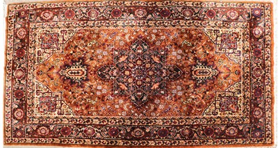 Lot 576 - A hand knotted Keshan rug