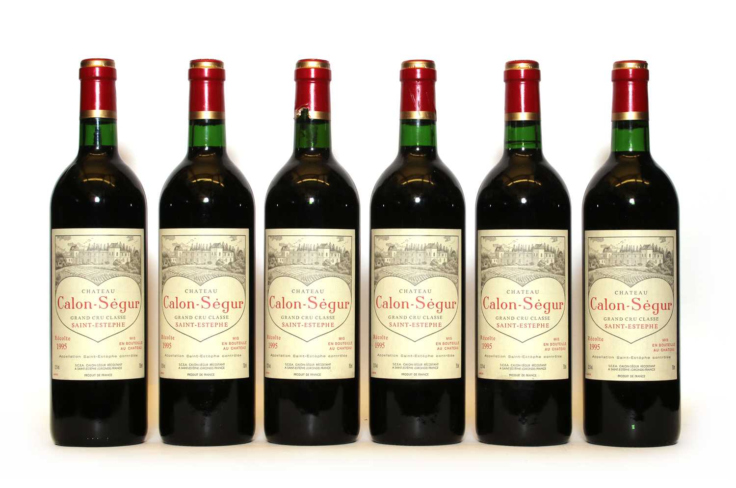 Lot 92 - Chateau Calon Segur, 3eme Cru Classe, St Estephe, 1995, six bottles