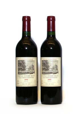 Lot 93 - Chateau Duhart Milon, 4eme Cru Classe, Pauillac, 1989, two bottles