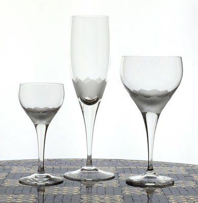 Lot 329 - A suite of Rosenthal tulip pattern drinking glasses