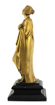 Lot 185 - A gilt-metal figure of a girl