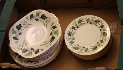 Lot 127 - A quantity of Coalport Ivy Leaf pattern dinner and teawares