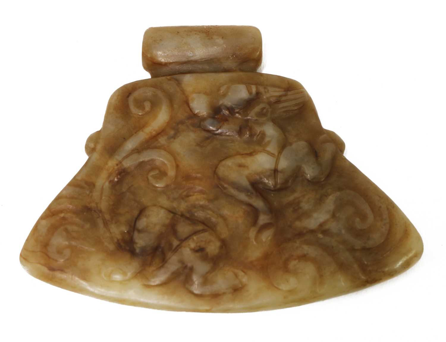 Lot 110 - A Chinese jade pendant