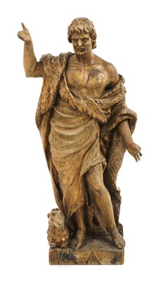Lot 583 - A carved limewood Old Testament figure