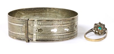Lot 32 - A sterling silver bangle, by Charles Horner