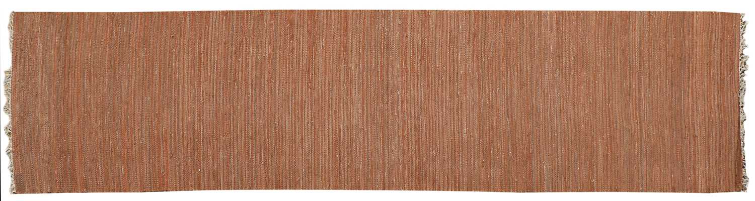Lot 465 - An English oatmeal-coloured handwoven rug
