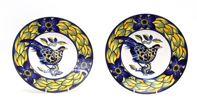 Lot 135 - A pair of Royal Copenhagen 'Blue Pheasant' pattern chargers