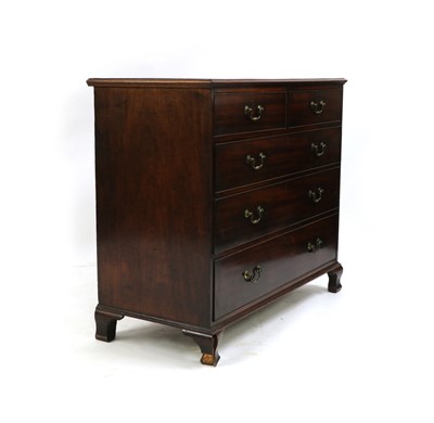 Lot 303 - A George III mahogany chest